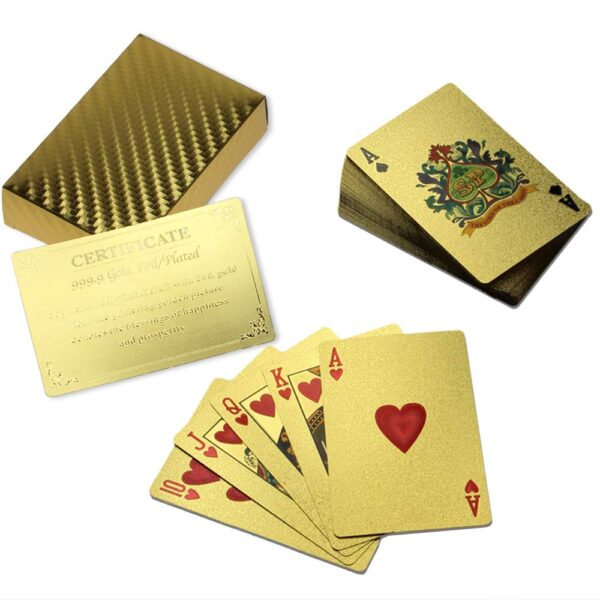 Jeu de carte doré